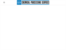 Tablet Screenshot of chemprocessingservices.com